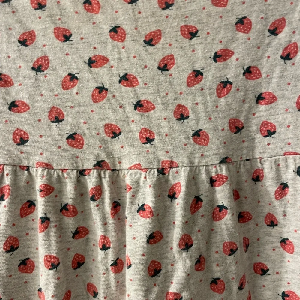Old Navy kids cotton size 5T dress with Red Strawberry Print